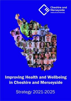Improving Health and Wellbeing in Cheshire and Merseyside - Strategy 2021-2025 - Cheshire & Merseyside Health & Care ...