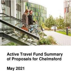 Active Travel Fund Summary of Proposals for Chelmsford May 2021 - Essex ...