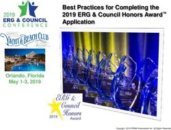 Best Practices for Completing the 2019 ERG & Council Honors Award Application - Orlando, Florida May 1-3, 2019 - Talent Dimensions