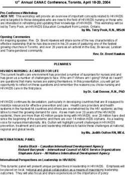 12th Annual CANAC Conference, Toronto, April 18-20, 2004