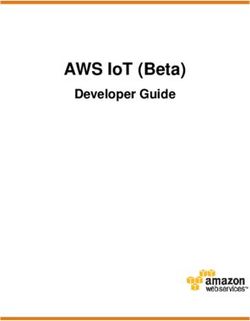 AWS IOT (BETA) DEVELOPER GUIDE