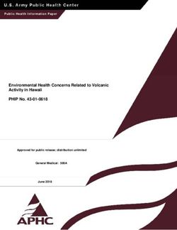 Environmental Health Concerns Related to Volcanic Activity in Hawaii PHIP No. 43-01-0618
