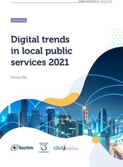 Digital trends in local public services 2021 - February 2021 - Socitm