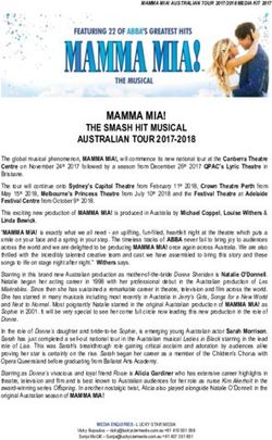 MAMMA MIA! THE SMASH HIT MUSICAL AUSTRALIAN TOUR 2017-2018
