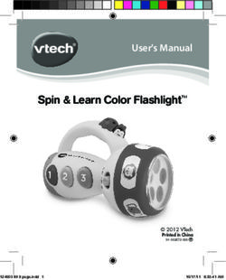 Spin & Learn Color Flashlight - MANUEL D'UTILISATION User's Manual