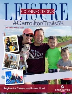 CONNECTIONS JANUARY-APRIL 2021 18 - 2 0 - City of Carrollton