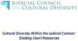 Judicial Council on Cultural Diversity - Cultural Diversity Within the Judicial Context: Judicial Council ...