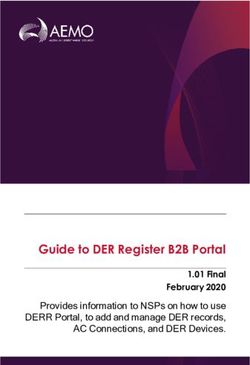 Guide to DER Register B2B Portal - 1.01 Final February 2020 Provides information to NSPs on how to use DERR Portal, to add and manage DER records ...