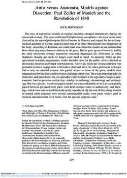 Artist versus Anatomist, Models against Dissection: Paul Zeiller of Munich and the Revolution of 1848