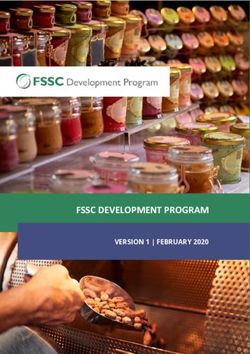 FSSC DEVELOPMENT PROGRAM - VERSION 1 | FEBRUARY 2020 - FSSC 22000