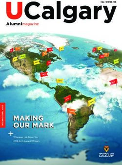 FALL | WINTER 2018 - Wherever Life Takes You 2018 Arch Award Winners - UCalgary Alumni