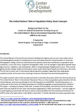 The United Nations' Role in Population Policy: Basic Concepts