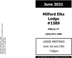 Milford Elks Lodge #1589 - June 2021 - LODGE MEETINGS June 1st and 15th 7:00pm Milford, CT