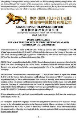 MGM CHINA HOLDINGS LIMITED