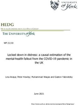Locked down in distress: a causal estimation of the mental-health fallout from the COVID-19 pandemic in the UK - WP 21/10 - University of York