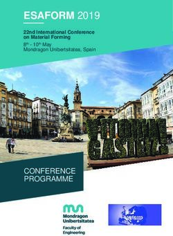 ESAFORM 2019 - CONFERENCE PROGRAMME - 22nd International Conference on Material Forming - Mondragon Unibertsitatea