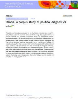 Phobia: a corpus study of political diagnostics - Nature