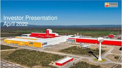 Investor Presentation April 2022 - As of April 26, 2022