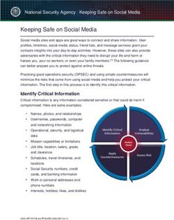 Keeping Safe on Social Media - Department of Defense