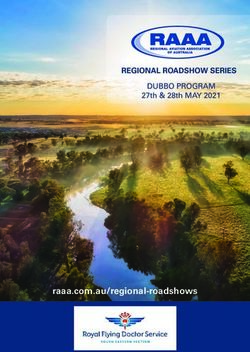 Raaa.com.au/regional-roadshows - REGIONAL ROADSHOW SERIES DUBBO PROGRAM 27th & 28th MAY 2021 - Regional Aviation Association of ...