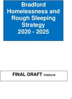 Bradford Homelessness and Rough Sleeping Strategy 2020 2025 - FINAL DRAFT V23Oct19