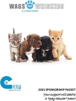2021 SPONSORSHIP PACKET - Your support will lead to a "spay-tacular" event! - C-Snip