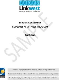 EMPLOYEE ASSISTANCE PROGRAM - 2020-2021 RRSERVICE AGREEMENT