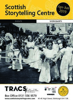 Scottish Storytelling Centre - Apr-Jun 2019