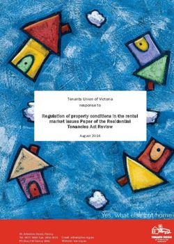 Regulation of property conditions in the rental market Issues Paper of the Residential Tenancies Act Review - Tenants Union of Victoria response to