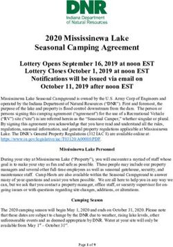 2020 Mississinewa Lake Seasonal Camping Agreement - IN.gov