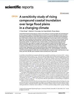 A sensitivity study of rising compound coastal inundation over large flood plains in a changing climate