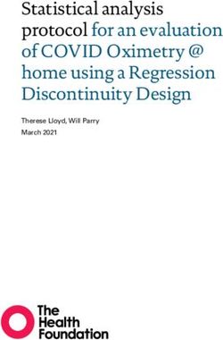 Statistical analysis protocol for an evaluation of COVID Oximetry @ home using a Regression Discontinuity Design - Therese Lloyd, Will Parry March ...