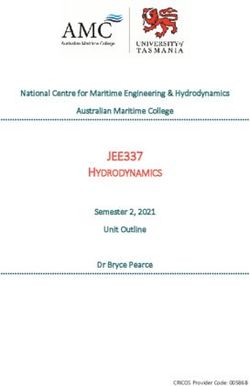 JEE337 HYDRODYNAMICS National Centre for Maritime Engineering & Hydrodynamics Australian Maritime College