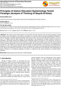 Principles of Islamic Education Epistemology Tauhid Paradigm (Analysis of Thinking of Naquib Al-Attas)