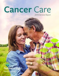 Cancer Care 2018 Services Report - Northern Light Health