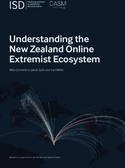 Understanding the New Zealand Online Extremist Ecosystem - Milo Comerford, Jakob Guhl and Carl Miller