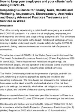 How to keep your employees and your clients' safe during COVID-19. Reopening Guidance for Beauty, Nails, Holistic and Wellbeing, Acupuncture ...