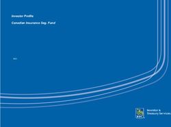 Investor Profile Canadian Insurance Seg. Fund