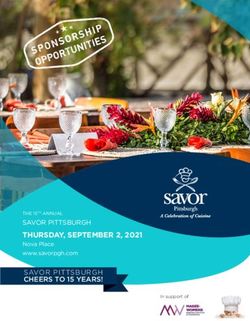 CHEERS TO 15 YEARS! SAVOR PITTSBURGH - SAVOR PITTSBURGH THURSDAY, SEPTEMBER 2, 2021