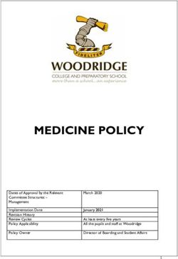 MEDICINE POLICY - Woodridge College & Preparatory School