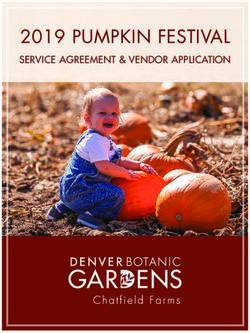 2019 PUMPKIN FESTIVAL - SERVICE AGREEMENT & VENDOR APPLICATION - Denver Botanic Gardens
