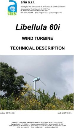 Libellula 60i WIND TURBINE TECHNICAL DESCRIPTION - Aria srl