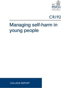 Managing self-harm in young people - CR192 - Procedures Online