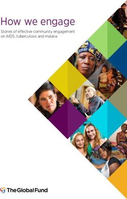 How we engage Stories of effective community engagement on AIDS, tuberculosis and malaria