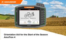 Orientation Aid for the Start of the Season AmaTron 4