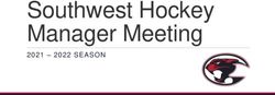 Southwest Hockey Manager Meeting 2021 - 2022 SEASON