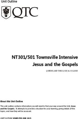 NT301/501 Townsville Intensive Jesus and the Gospels