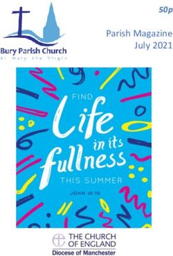 Parish Magazine July 2021 - 50p - Bury Parish Church