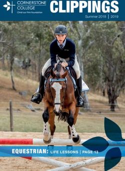 CLIPPINGS - EQUESTRIAN: LIFE LESSONS PAGE 13 - Cornerstone College