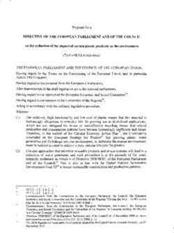 DIRECTIVE OF THE EUROPEAN PARLIAMENT AND OF THE COUNCIL